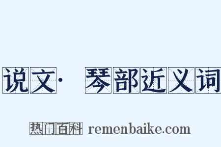 说文·琴部近义词是什么意思的图片